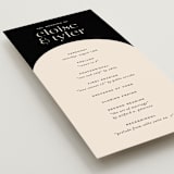 "Little party big love" - Wedding Programs in Noir by Jessica Corliss - Detail