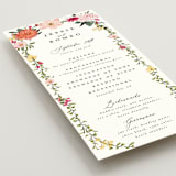 "Forest Flowers" - Wedding Programs in Tropical by Susan Moyal - Detail