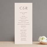 "Halcyon" - Wedding Programs in Dove by Olivia Kanaley Inman - Front