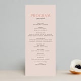 "ampersand names" - Wedding Programs in Carrot by Lori Wemple - Front