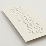 "Softly Swept" - Wedding Programs in Ivory by Carolyn Nicks - Detail