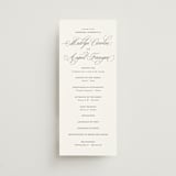 "When I Fall In Love" - Wedding Programs in Snow Bright by Design Lotus - Front