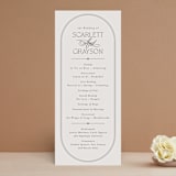 "Capsule" - Wedding Programs in Stone by Everett Paper Goods - Front