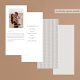 "Capsule" - Wedding Programs in Stone by Everett Paper Goods - Back of Card Options