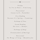 "Capsule" - Wedding Programs in Stone by Everett Paper Goods - Detail