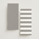 "Portrait" - Wedding Programs in Platinum by Heather Schertzer - Back of Card Options