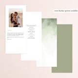 "Forever in Love" - Wedding Programs in Ivy by Hannah Williams - Back of Card Options