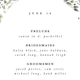 "Forever in Love" - Wedding Programs in Ivy by Hannah Williams - Detail