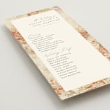 "Falling Foliage" - Wedding Programs in Stone by Robert and Stella - Detail