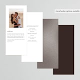 "Arrakis" - Wedding Programs in Dune by Design Lotus - Back of Card Options