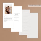 "Destination" - Wedding Programs in Mist by Lori Wemple - Back of Card Options