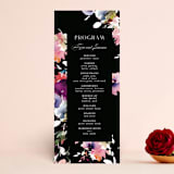 "Beauties" - Wedding Programs in Noir by Lori Wemple - Front