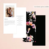 "Beauties" - Wedding Programs in Noir by Lori Wemple - Back of Card Options
