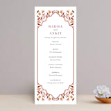 "Jaipur" - Wedding Programs in Ruby by Mansi Verma - Front