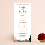 "boho desert" - Wedding Programs in Sand by Cass Loh - Front