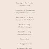 "Trust" - Wedding Programs in Ochre by Wendy Chung - Detail