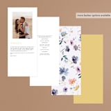 "Cheerful Bouquet" - Wedding Programs in Chardonnay by Lori Wemple - Back of Card Options