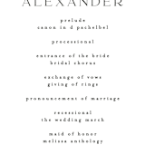 "Soar" - Wedding Programs in Cream by Phrosné Barwood - Detail