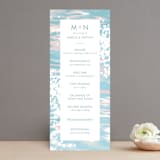 "Glisten" - Wedding Programs in Rose Quartz by Sam Dubeau - Front
