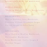 "Amanecer" - Wedding Programs in Dawn by Tamara Hilje - Detail