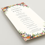"Secret Garden" - Wedding Programs in Daisy by Susan Moyal - Detail