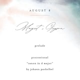 "One Path" - Wedding Programs in Beach by Pixel and Hank - Detail