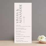 "Ascent" - Wedding Programs in Ecru by Erica Krystek - Front