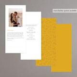 "Otomi" - Wedding Programs in Sunshine by Shari Margolin - Back of Card Options