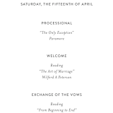 "Otomi" - Wedding Programs in Sunshine by Shari Margolin - Detail
