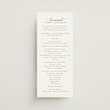 "Sacrament" - Wedding Programs in Cloud by Heather Cairl - Front