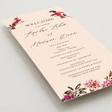 "Indian floral chintz lush" - Wedding Programs in Ivory by Caroline Bonne Muller - Detail