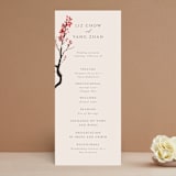 "Blossoms of Love" - Wedding Programs in Champagne by frau brandt - Front