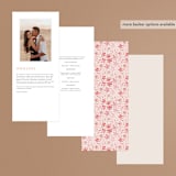 "Blossoms of Love" - Wedding Programs in Champagne by frau brandt - Back of Card Options
