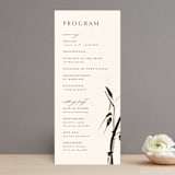 "Bambusa" - Wedding Programs in Almond by Anastasia Makarova - Front
