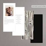 "Bambusa" - Wedding Programs in Almond by Anastasia Makarova - Back of Card Options