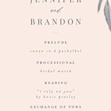 "Orient Garden" - Wedding Programs in Saffron by Vera Lim - Detail