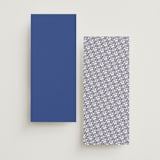 "two toned" - Wedding Programs in Marseille Bleu by Deborah Chou - Back of Card Options
