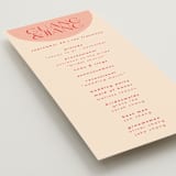 "Unity" - Wedding Programs in Blossom by Hudson meet Rose - Detail