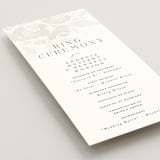 "City Center" - Wedding Programs in Cotton by Erin L. Wilson - Detail