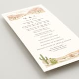 "Westward" - Wedding Programs in Red Rock by Paper Sun Studio - Detail