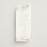 "Meadow Burst" - Wedding Programs in Lilac by Grace Kreinbrink - Front