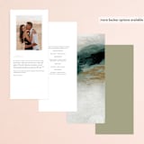 "Sunset Waves" - Wedding Programs in Marine by Nicoletta Savod - Back of Card Options