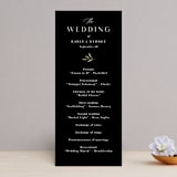 "Garden Moonlight" - Wedding Programs in Ink by Katherine Moynagh - Front
