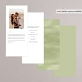 "Garden Moonlight" - Wedding Programs in Ink by Katherine Moynagh - Back of Card Options