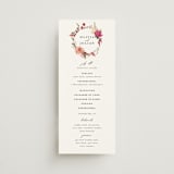 "Lush" - Wedding Programs in Magenta by Susan Moyal - Front