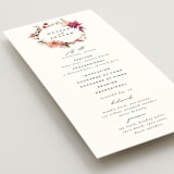 "Lush" - Wedding Programs in Magenta by Susan Moyal - Detail