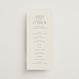 "Unity" - Wedding Programs in Porcelain by Jennifer Postorino - Front