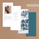 "Airy Mountain" - Wedding Programs in Air by Janean Hinger - Back of Card Options