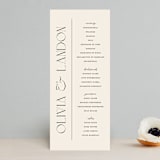 "The Manor" - Wedding Programs in Buff by Pixel and Hank - Front