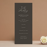 "Formal Elegance" - Wedding Programs in Latte by Morgan Kendall - Front